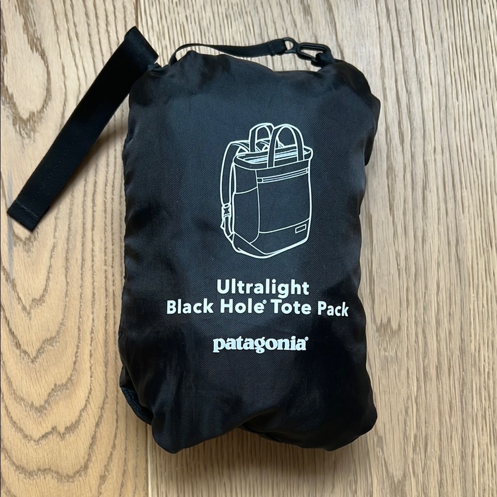 Patagonia Black Ultralight Tote Pack